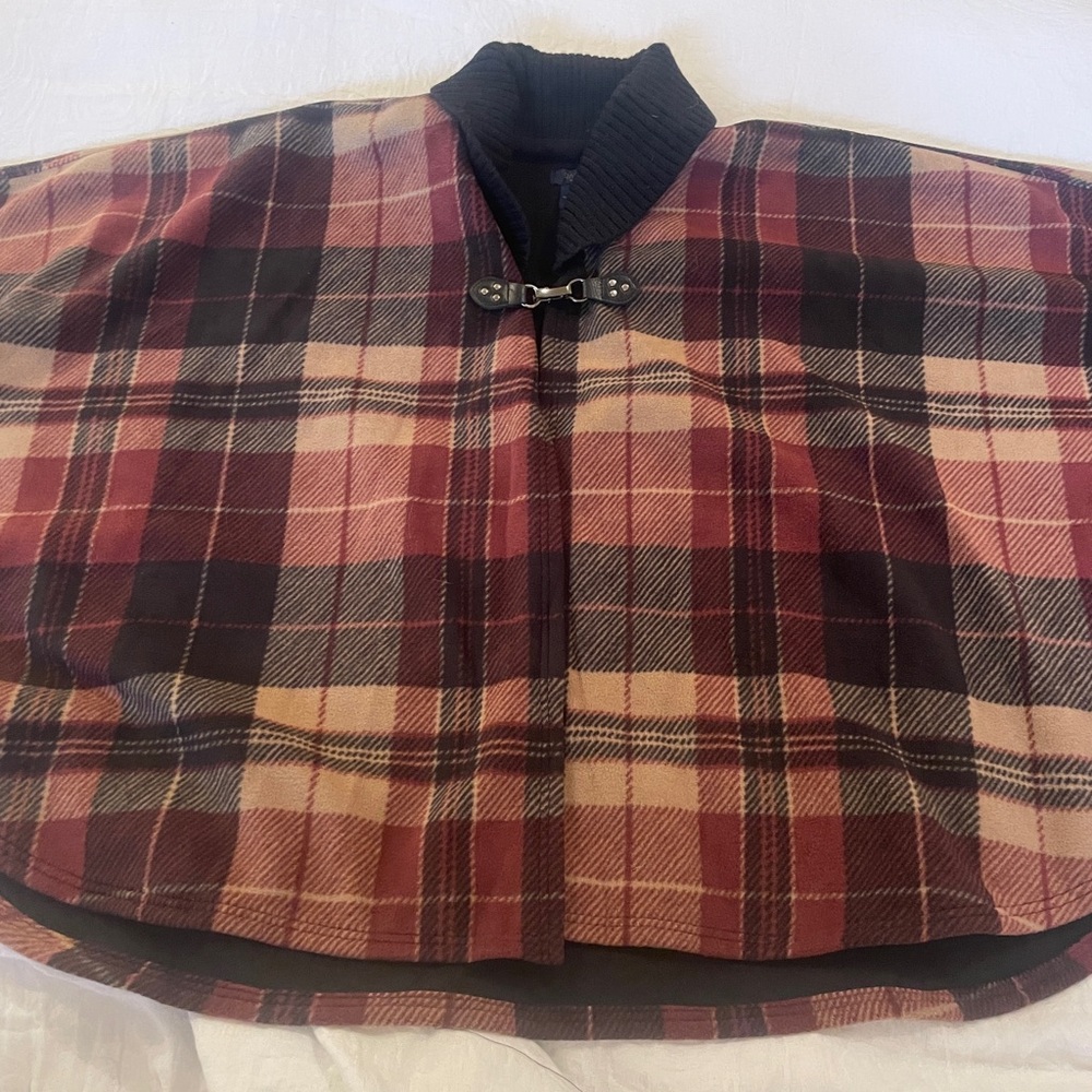 Multicolor shawl, thick fleece